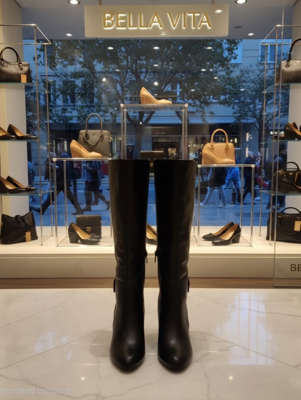 Bella Vita Troy II black Knee Boots Women's Sz 10 Wide New $138